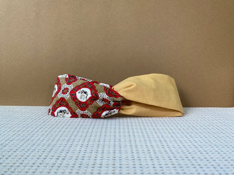 Double Headband/Hand Tag - Gold - Headbands - Cotton & Hemp Gold