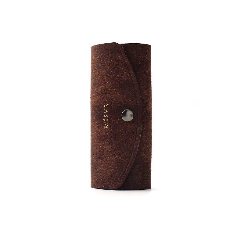 PUEBLO I Car Key Holder - Keychains - Genuine Leather Brown