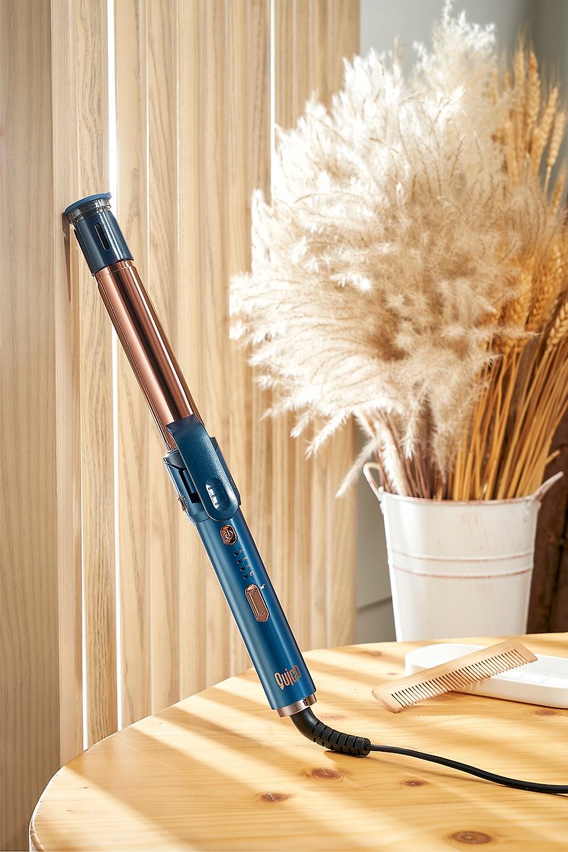 QUICO 2IN1 versatile styling - roll straight dual-use (blue Gemstone) - Other Small Appliances - Plastic Blue
