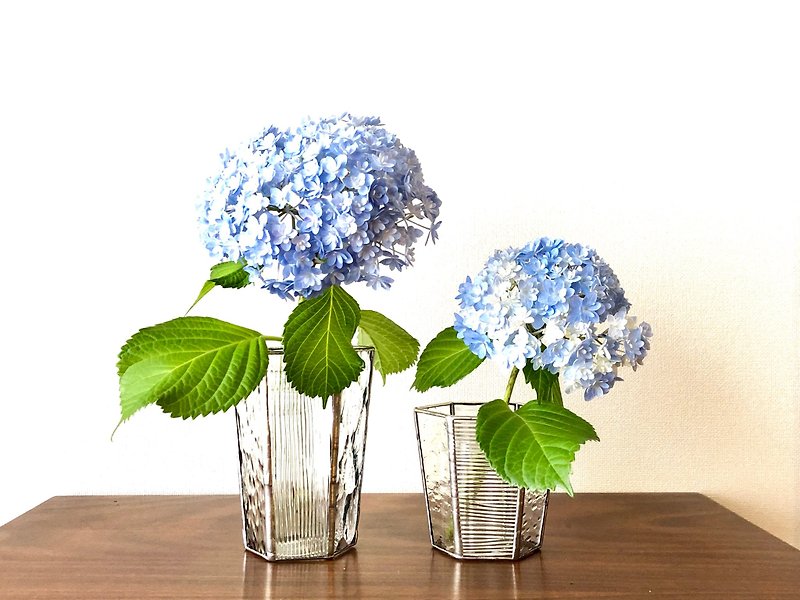 Stained glass vase Paire L 2 pieces clear - เซรามิก - แก้ว สีใส