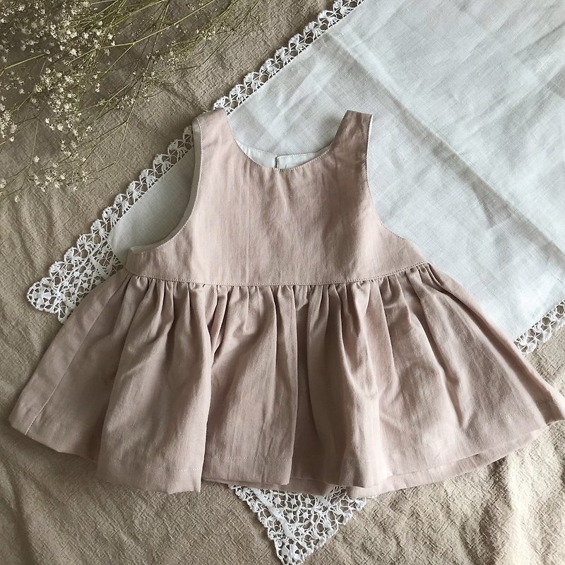 ノースリーブワンピース(ピンク) - 童裝禮服 - 棉．麻 粉紅色