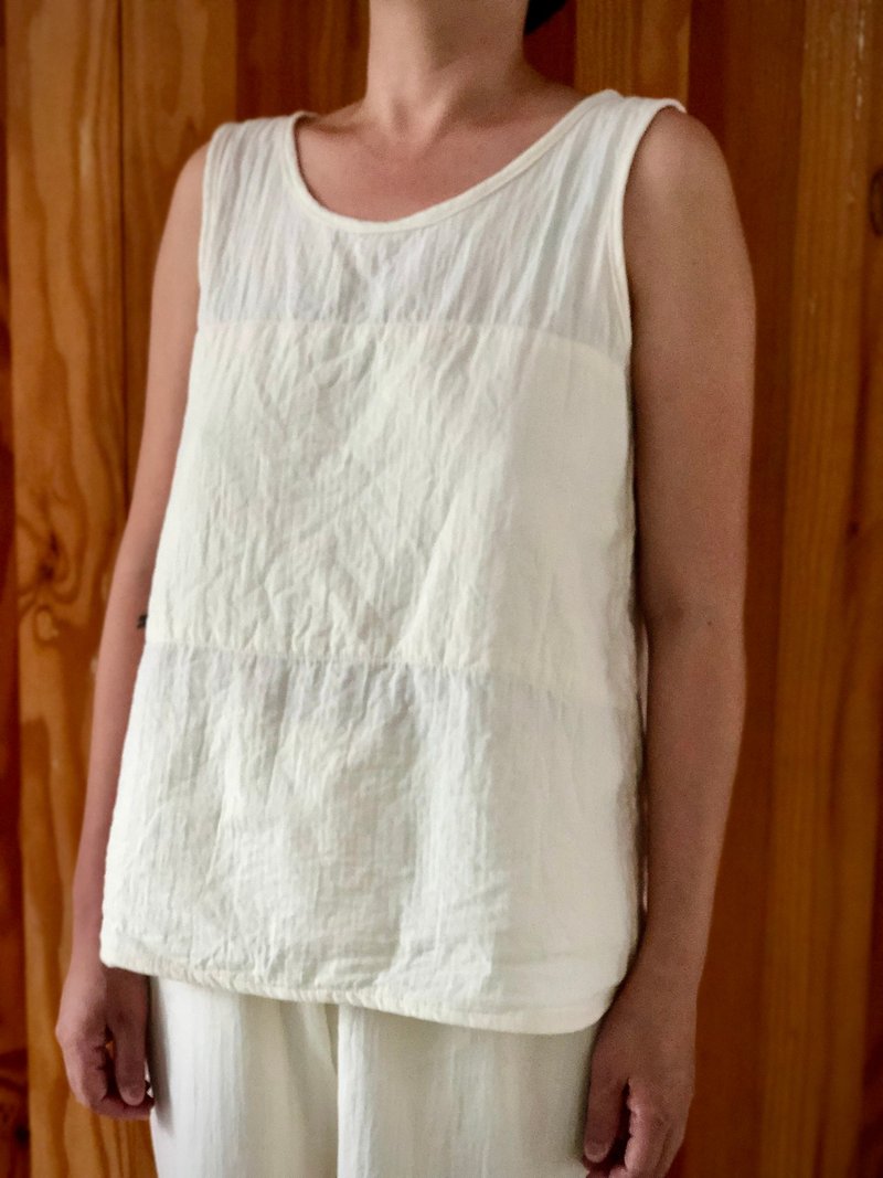 Organic cotton tank top - เสื้อกั๊กผู้หญิง - ผ้าฝ้าย/ผ้าลินิน หลากหลายสี