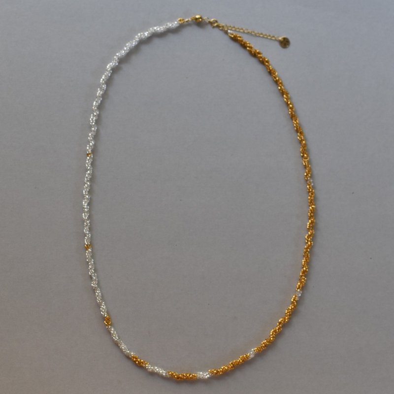 螺旋 70cm / gold - 項鍊 - 玻璃 