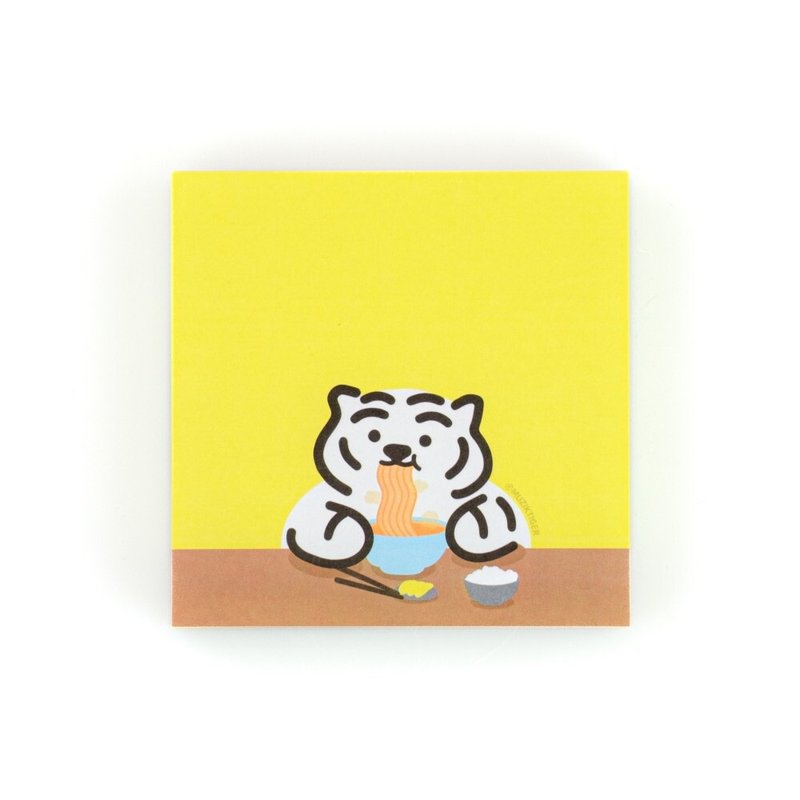 躺肥虎 吃泡麵 便條紙 / memo 紙 / 手帳素材 - 便條紙/便利貼 - 紙 