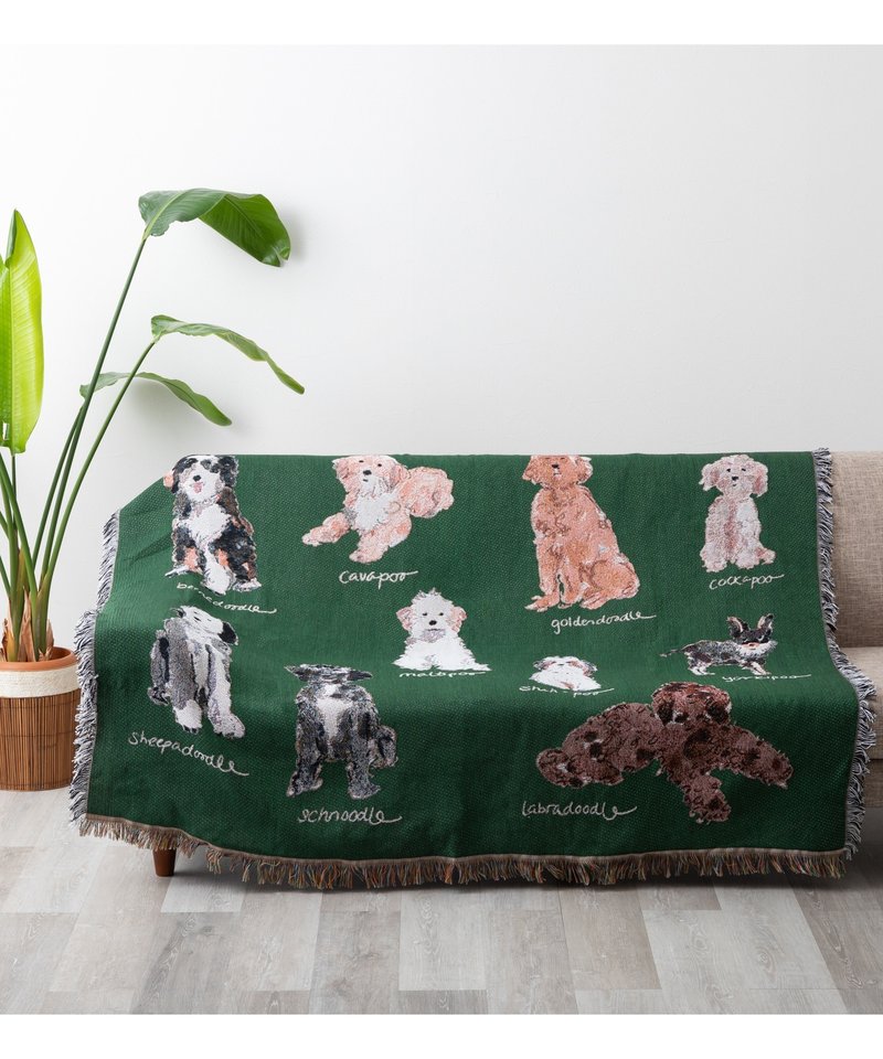 Jubilee 猫 犬デザイン ジャガード織 スローケットラグ アソート 130x160cm K - 其他 - 聚酯纖維 多色