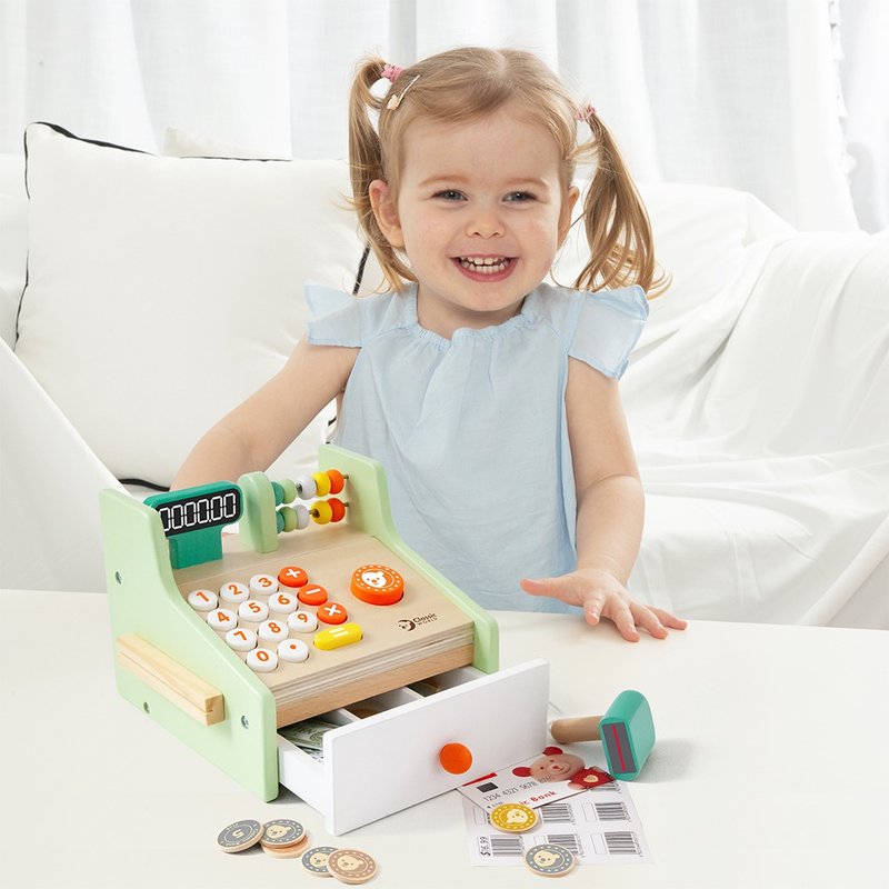 Cash Register - Kids' Toys - Wood Multicolor