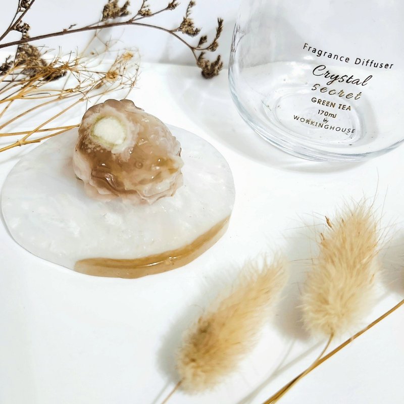 Sakura Agate Crystal Cave Dragon Turtle - Items for Display - Crystal Pink