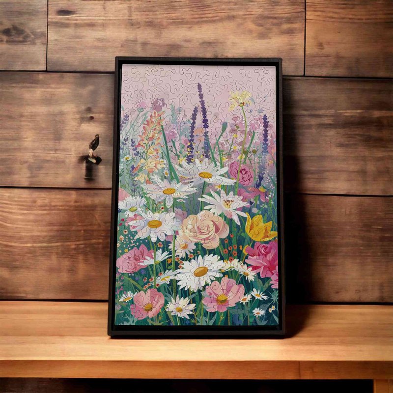 Don’t Wait for Flowers-The Source of Healing [Gecko Puzzle] - ของวางตกแต่ง - ไม้ สีม่วง