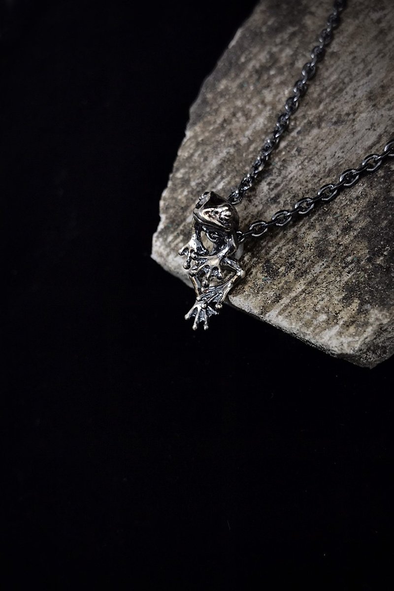 Anura .925 Silver necklace - สร้อยคอ - เงินแท้ สีดำ