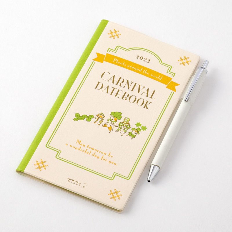 MIDORI Pocket Diary 2023 手帳長形 月間 嘉年華 - 筆記本/手帳 - 紙 多色