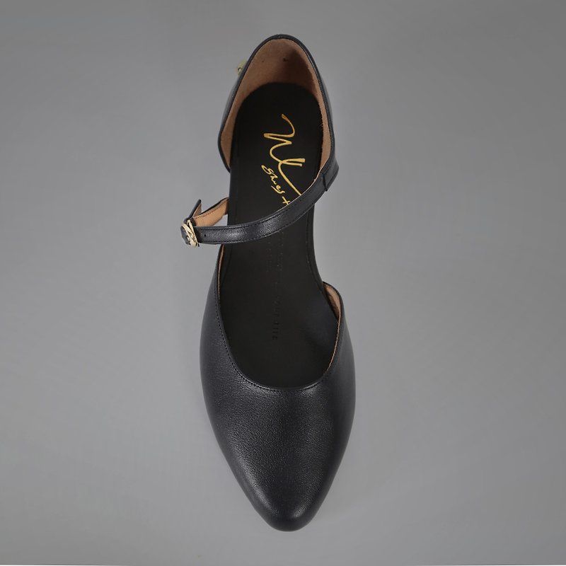 Idun Dark (Twilight Black) Heels | WL - Women's Leather Shoes - Genuine Leather Black