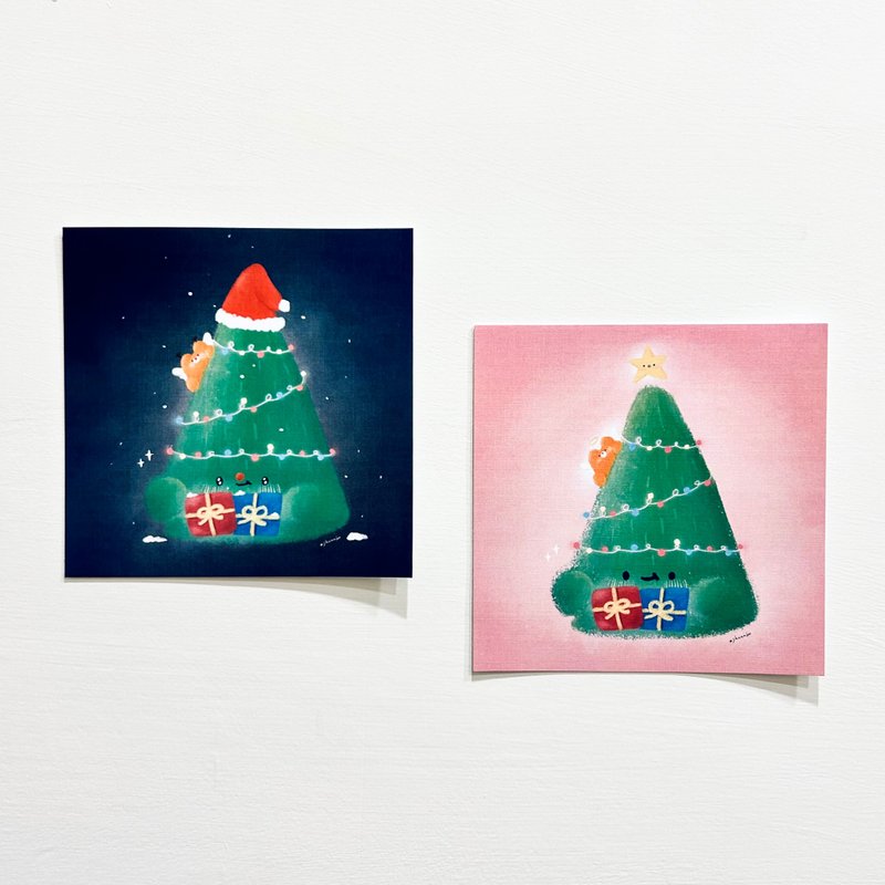 聖誕樹卡片 - 卡片/明信片 - 紙 