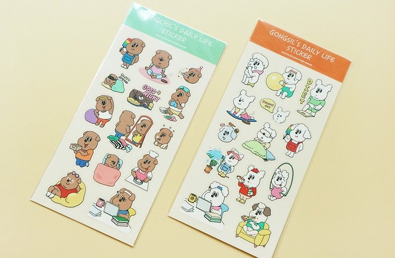 【1107 one one zero seven】Daily life stickers - Stickers - Paper Multicolor