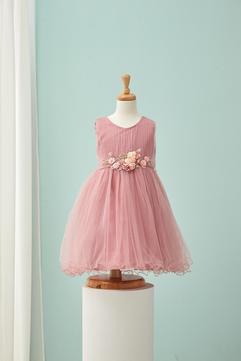 HAO.HAO kids Classical Rose Tulle Skirt - Lotus Purple - Kids' Dresses - Other Materials Purple