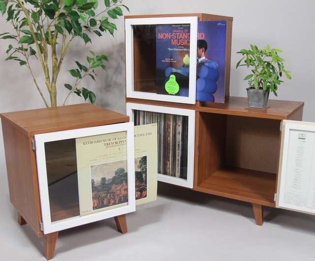 HR427 【ヴィンテージ】レコードキャビネット ウッドキャビネット　収納 e50a0eace617511bc98cf9646179d5