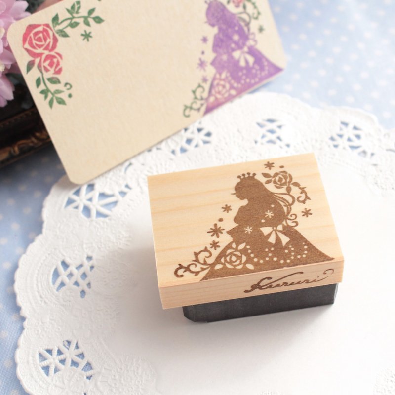 Sleeping Beauty Stamp Eraser Stamp Princess Aurora Fairy Tale Princess - Stamps & Stamp Pads - Rubber Transparent