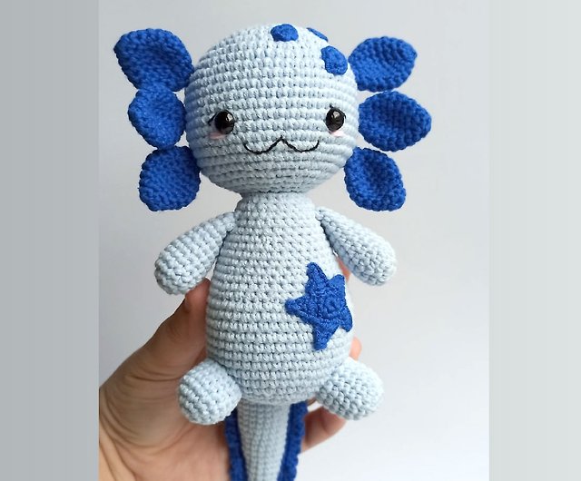 Axolotl crochet pattern in English, tutorial amigurumi kawai - Inspire  Uplift