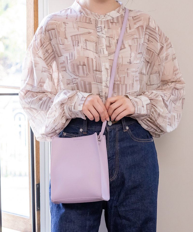 日本ALTROSE NO.9 Cynthia 迷你單肩斜挎包 (紫色) - 側背包/斜孭袋 - 人造皮革 粉紅色