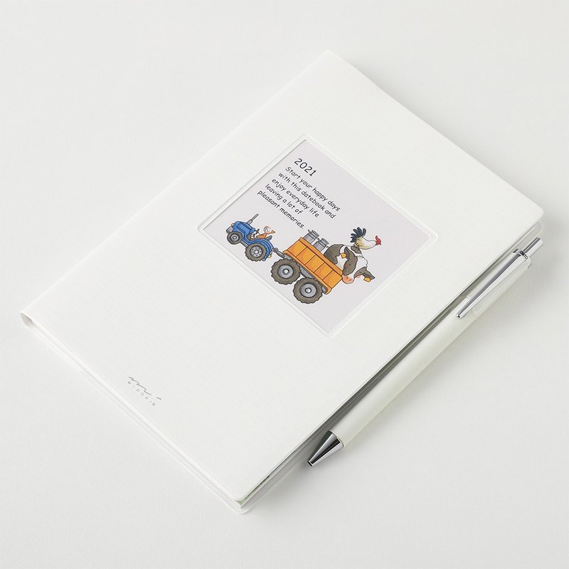MIDORI Pocket Diary 2021手帳(月單週)B6搭乘工具 - 筆記本/手帳 - 紙 多色