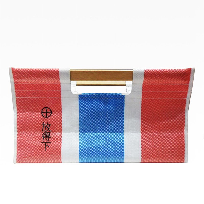 紅白藍330 X 又一山人 - 放得下木柄手挽袋 - 手提包/手提袋 - 尼龍 