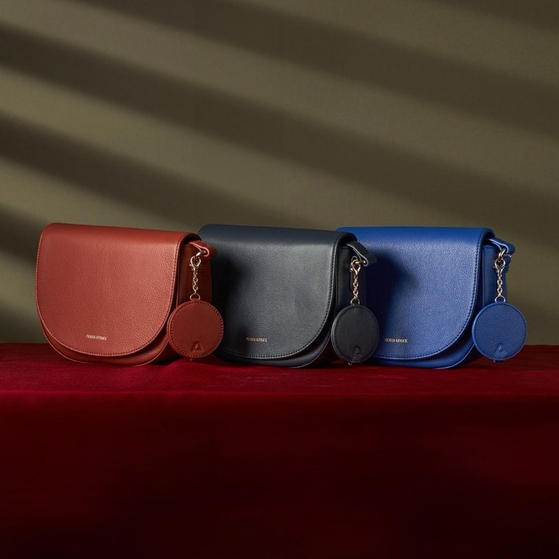 PA-CASUAL genuine leather saddle bag-multiple colors to choose from - กระเป๋าแมสเซนเจอร์ - หนังแท้ หลากหลายสี