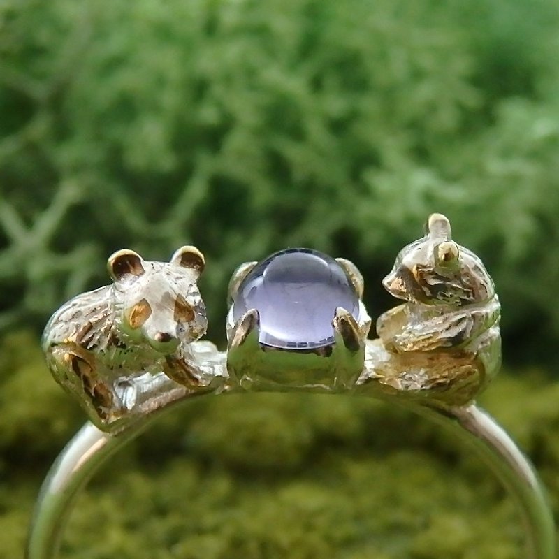 Panda Ring Gold Plated - General Rings - Gemstone Silver
