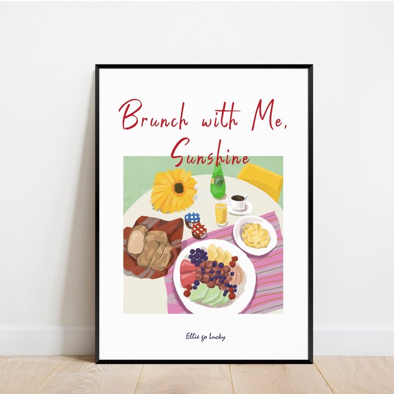 Art print/ Brunch  / Illustration poster A3 A2 - 海報/掛畫/掛布 - 紙 白色