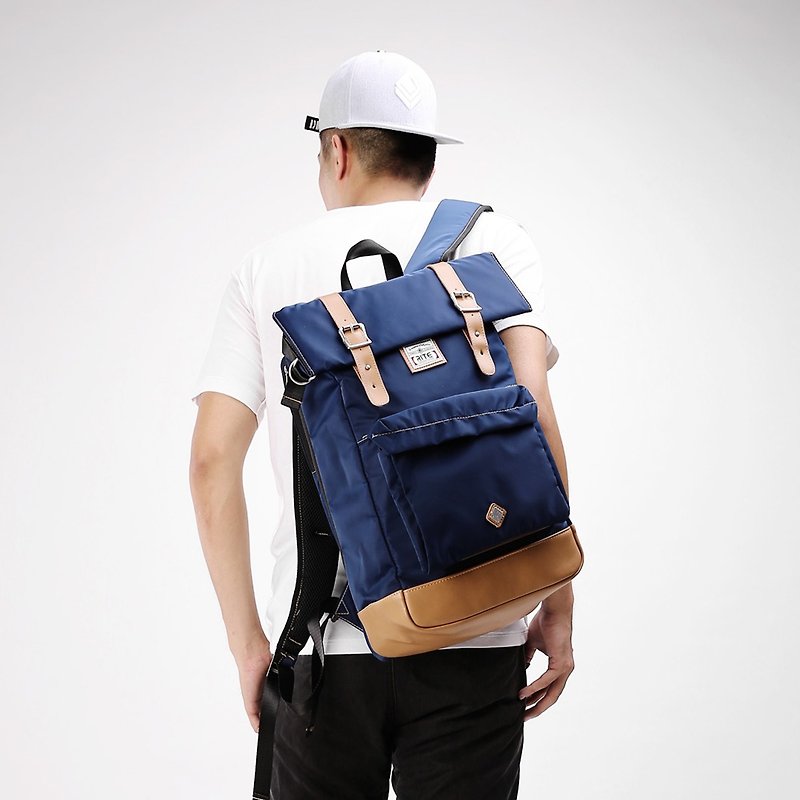 2017 new debut double package ║ flight bag (L) - nylon Zhang Qing ║ - กระเป๋าเป้สะพายหลัง - วัสดุอื่นๆ สีน้ำเงิน