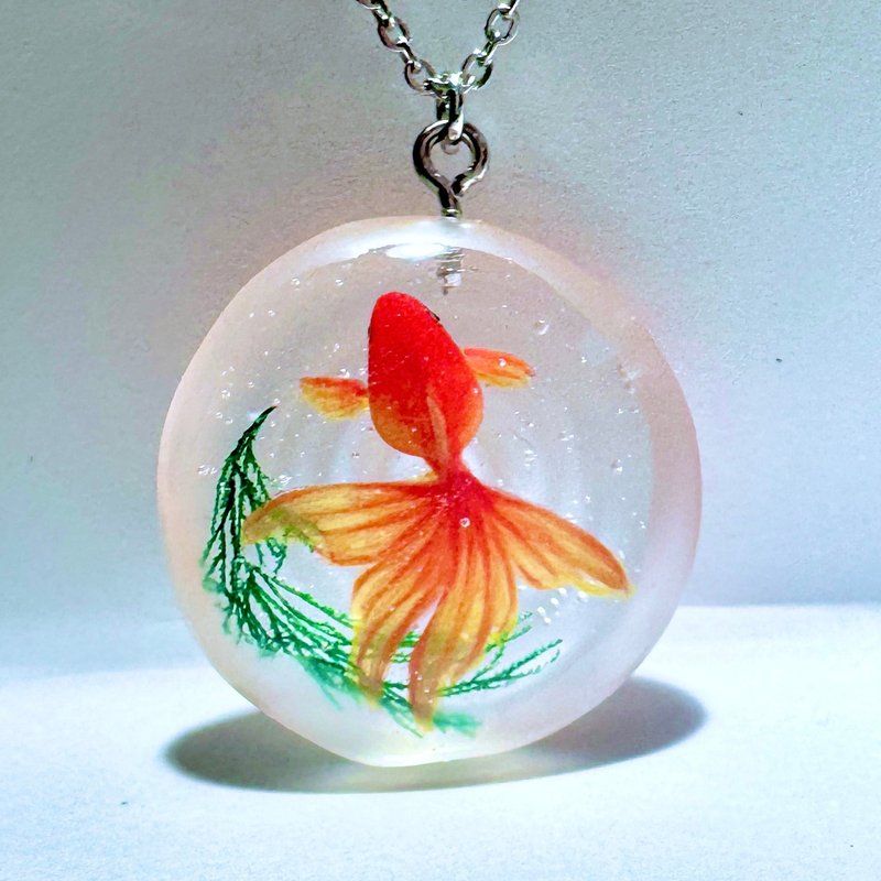接單製作　金魚項鍊 - 項鍊 - 樹脂 