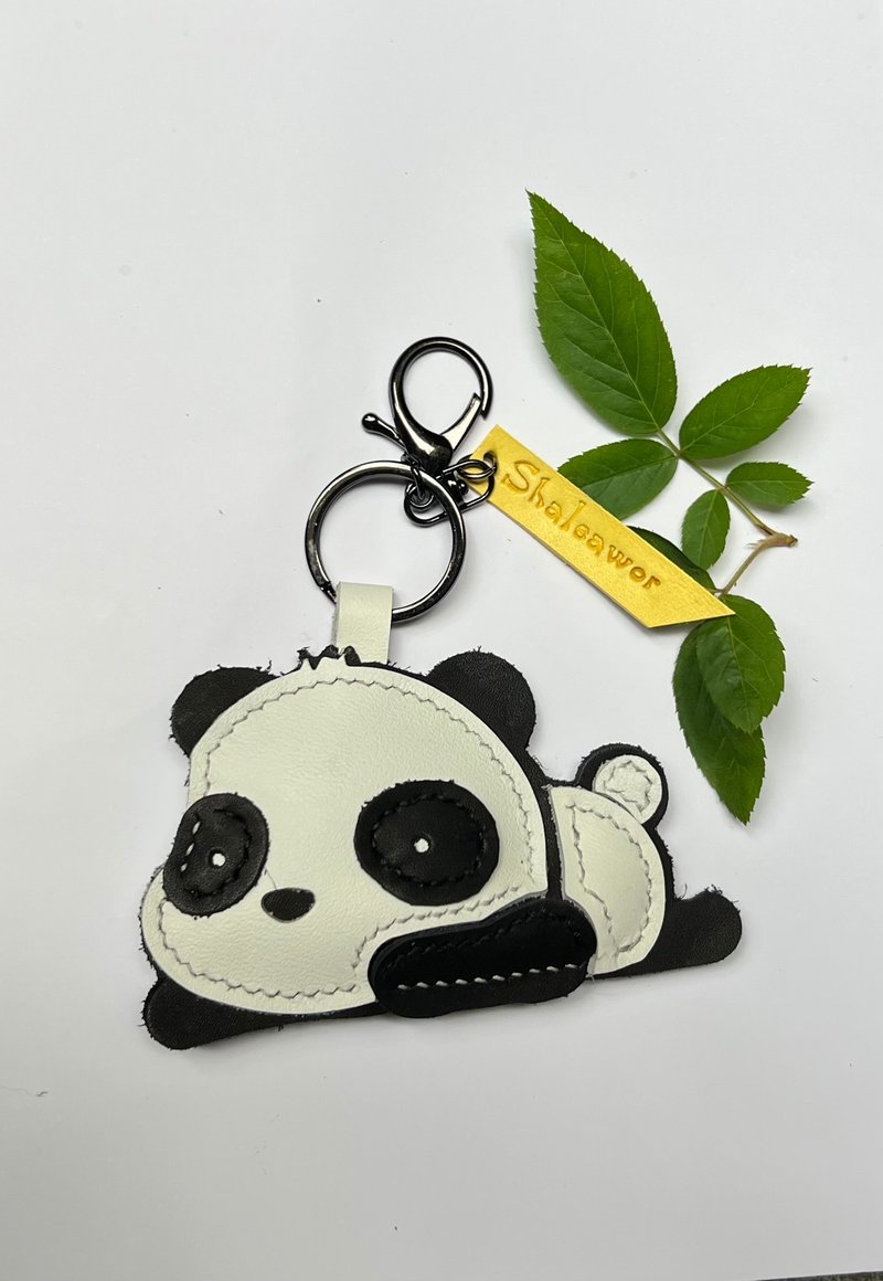 Panda EasyCard leather charm - พวงกุญแจ - หนังแท้ 