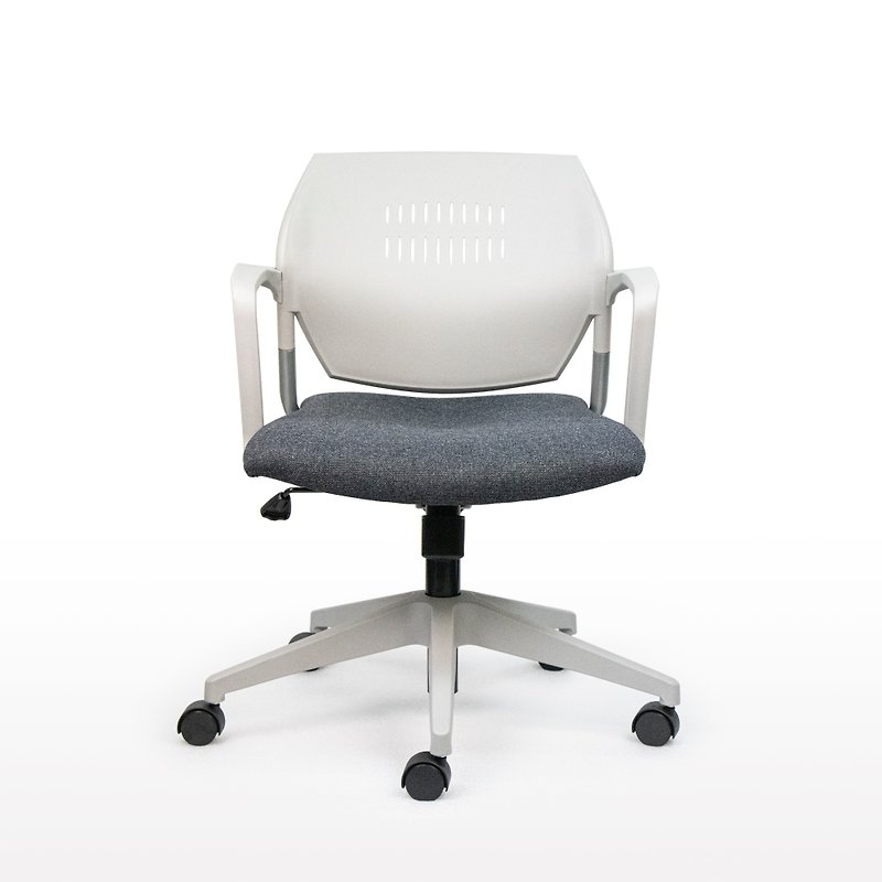 Impressa Task Chair | Grey x Dark Grey Seat - Chairs & Sofas - Other Metals Black