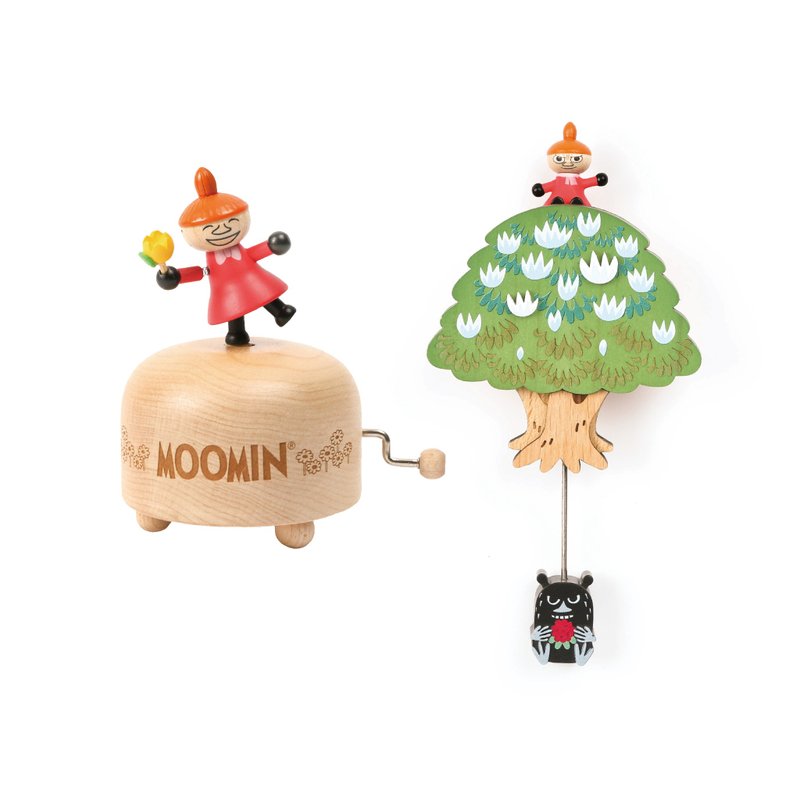 【Little My】Up and Down Music Box & Wooden Magnet Decoration - Items for Display - Wood Multicolor