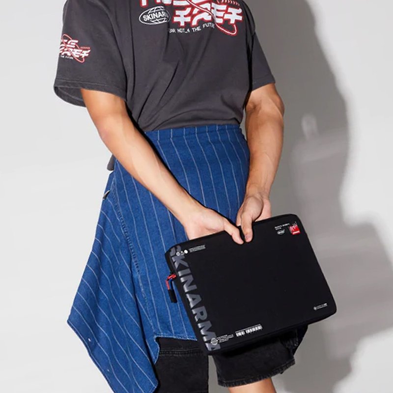 14" Fardel Style Laptop Case-Black - กระเป๋าแล็ปท็อป - ไนลอน สีดำ