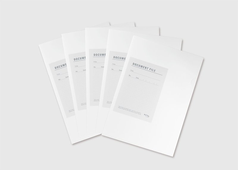 WEMO ReTag Reusable Folder (Straight A4) - แฟ้ม - พลาสติก ขาว