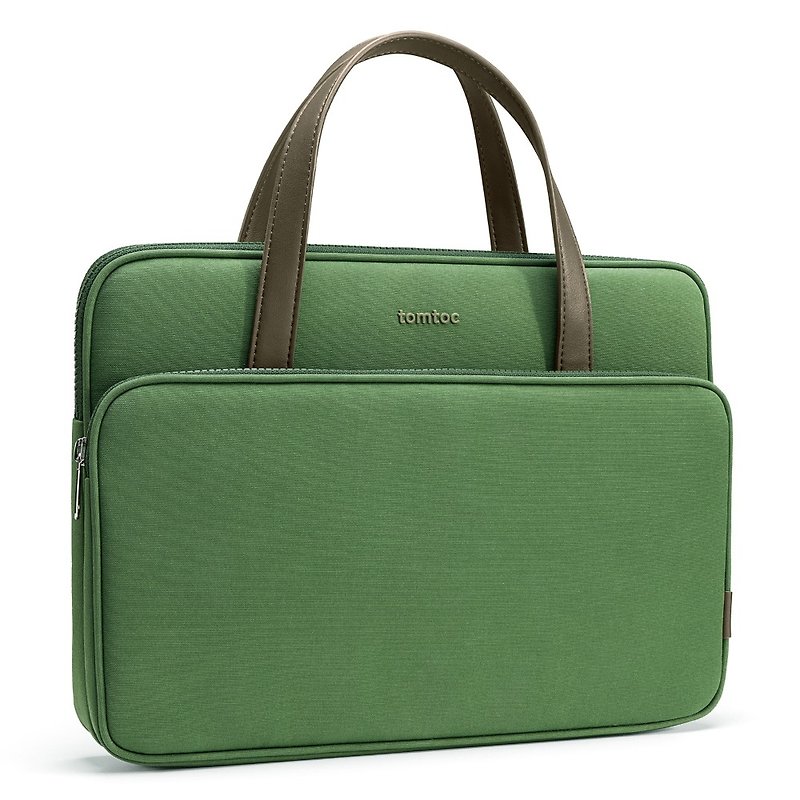 Tomtoc Fashion Diary Dark Green is suitable for 13-inch laptops & 14-inch/16-inch MacBook Pro - อื่นๆ - เส้นใยสังเคราะห์ สีเขียว