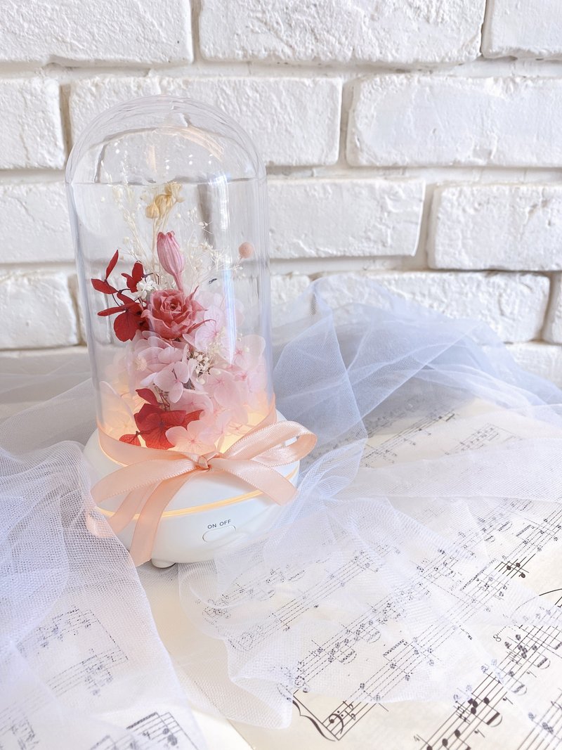 [DIY Material Pack] Comfort Angel Pink Rose Everlasting Flower Fragrance Lamp Wireless Use Christmas Gift - Fragrances - Plants & Flowers Pink