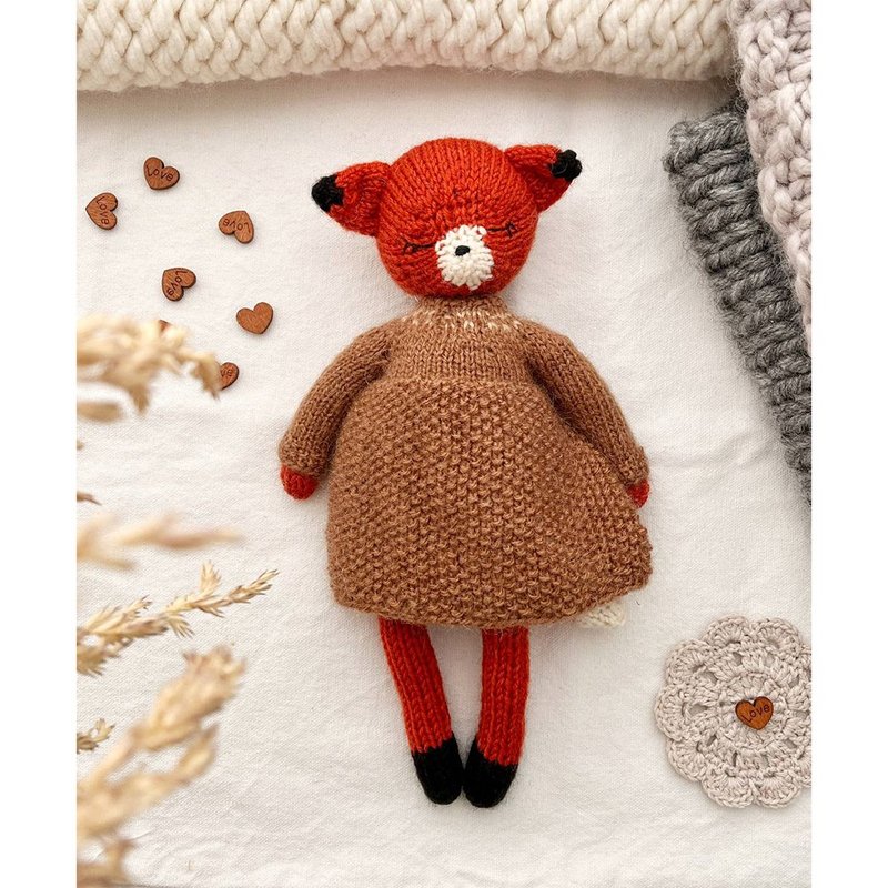 パターンリーのフォクシー編み。かわいいキツネの柄。英語とロシア語の PDF。 - ハンドメイド講座・関連電子書籍 - その他の素材 