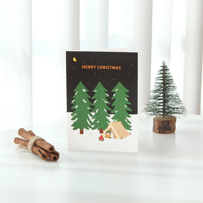 Luo Zhen Series Christmas Cards 02. Snowy Forest - Cards & Postcards - Paper 