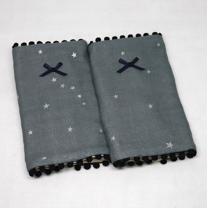 Japanese Handmade 8-layer-gauze droop sucking pads - Bibs - Cotton & Hemp Gray