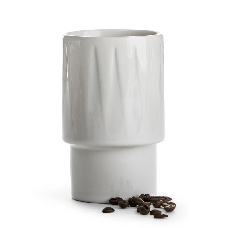 Coffee & More 拿鐵杯400ml-白 - 其他杯子 - 瓷 