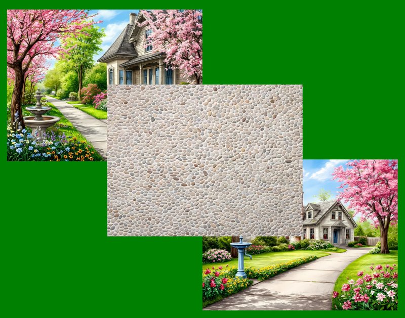 Dollhouse Photo Background. 1:12. Digital. Photo background with nature images. - 其他數位設計 - 其他材質 