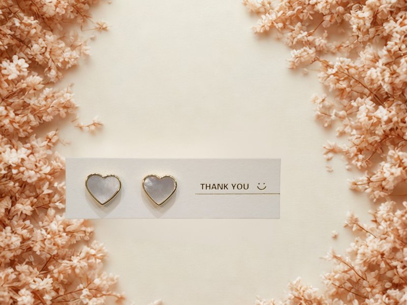 心之遙想 ‧ 白貝母 ‧ 晶石耳環 - 耳環/耳夾/耳骨夾 - 水晶 紫色