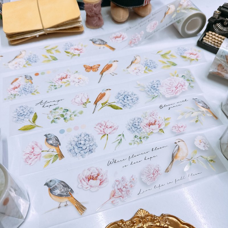 Bloom PET Tape - 紙膠帶/和紙/PET - 塑膠 