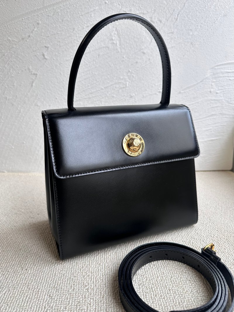 稀有絕美古董包 Vintage Celine 星球小手提包 - 手提包/手提袋 - 真皮 