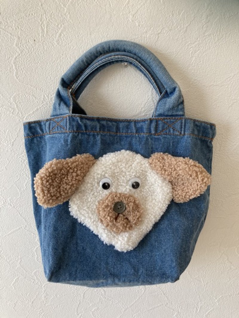 Dog denim bag ② - Handbags & Totes - Cotton & Hemp 