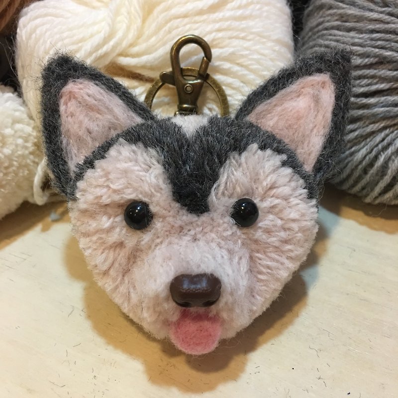 Handmade Chihuahua key ring - Keychains - Wool 