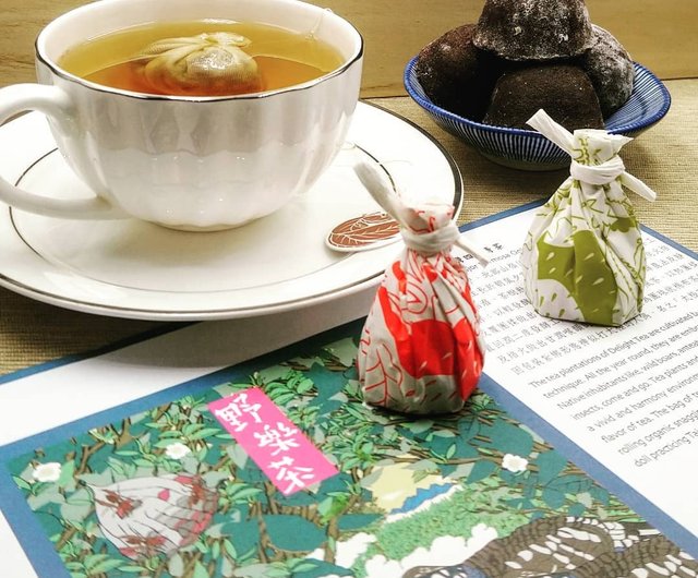 お茶-【エールティー】茶山太極拳-台湾四大緑茶ギフト箱（32個入