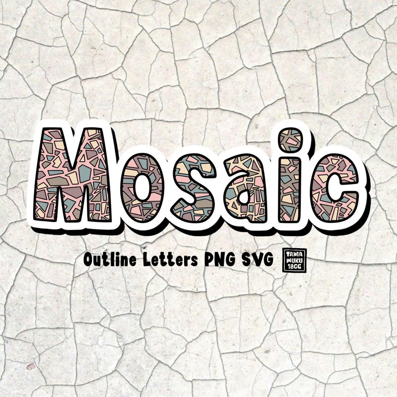 Mosaic Letters PNG SVG - 其他數位設計 - 其他材質 