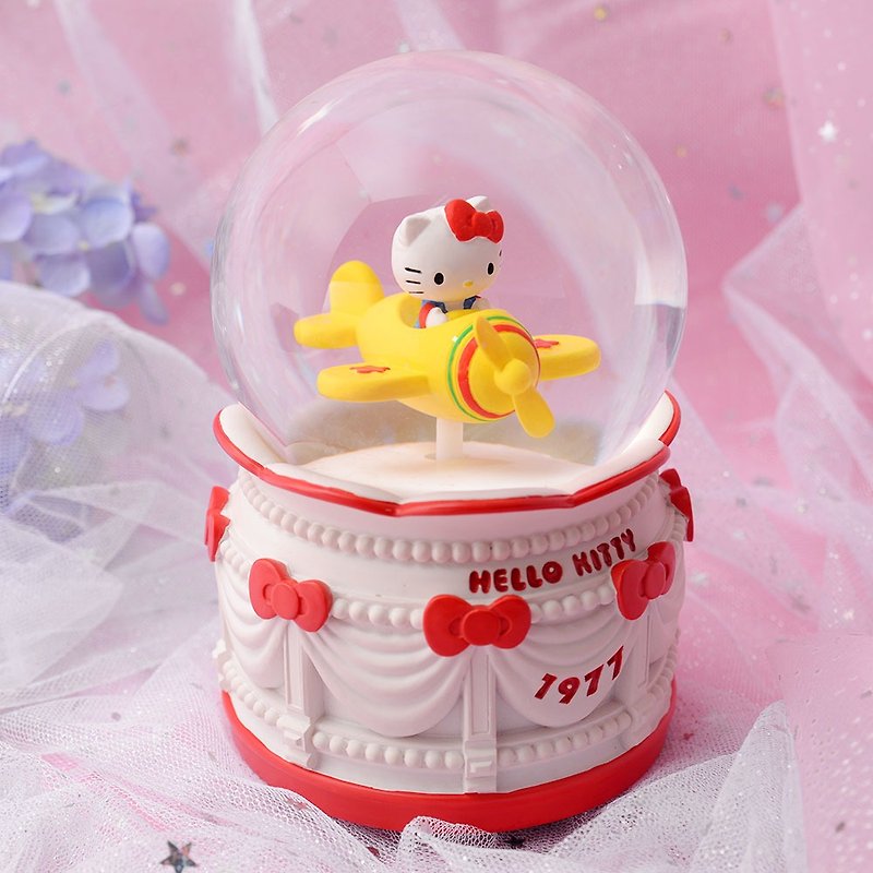 Hello Kitty Playground Airplane Crystal Ball Music Bell - Items for Display - Other Materials 