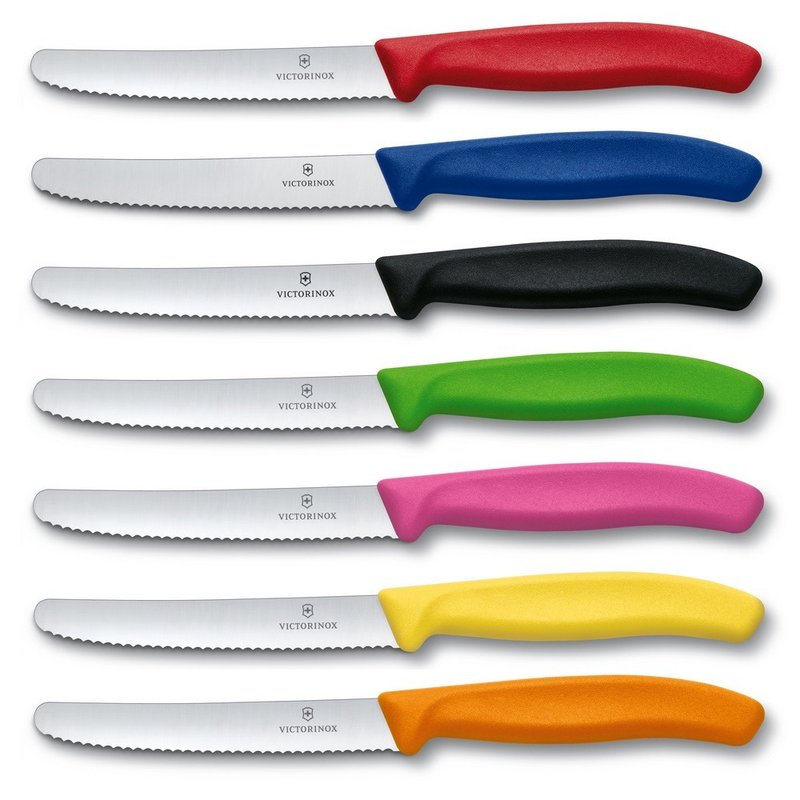 VICTORINOX 瑞士維氏 Swiss Classic 蔬果廚刀及餐刀 番茄刀 - 刀叉/湯匙/餐具組 - 不鏽鋼 多色
